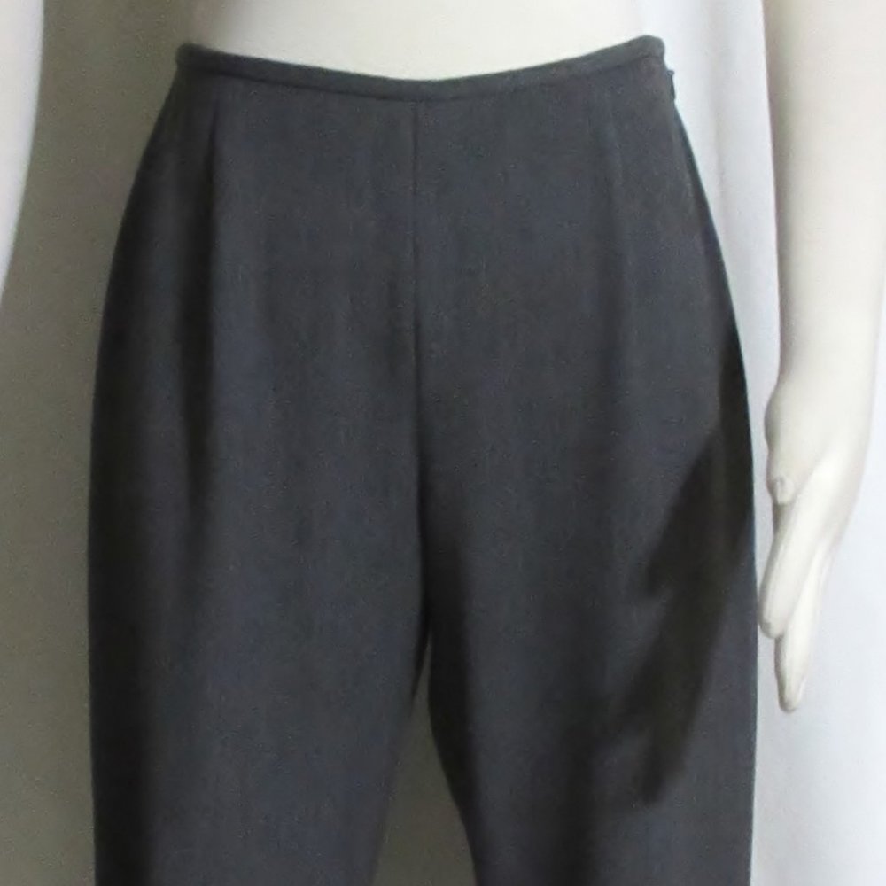 New Women's Ladies SIGRID COLLECTION Gray Stretch Blend Tapered Leg Pants 6